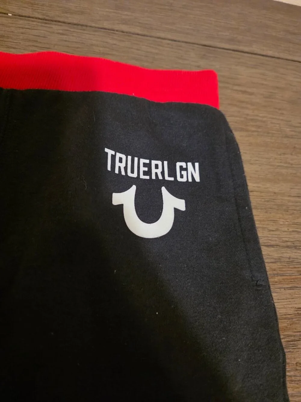 True Religion Boys Split-Color Allover Monogram Hoodie and Jogger Sweatsuit Set